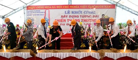 Khởi công xây dựng tượng đài Chiến thắng Thượng Đức