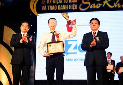 Công ty cổ phần VNG đoạt 2 giải thưởng Sao Khuê xếp hạng xuất sắc 4 sao