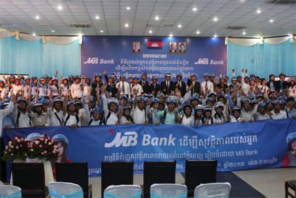 MB tổ chức phát động an toàn giao thông tại Campuchia
