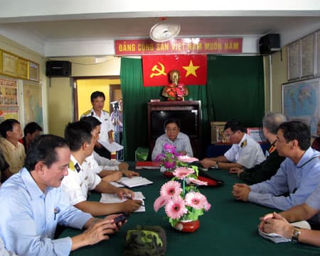 Kết thúc chuyến công tác tại quần đảo Trường Sa và Nhà giàn DK1