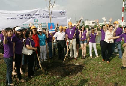 PVEP trồng cây xanh hưởng ứng ngày Môi trường thế giới năm 2013