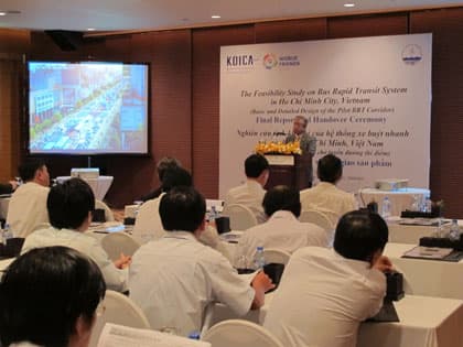 2 triệu USD khảo sát hệ thống xe buýt nhanh tại TP Hồ Chí Minh