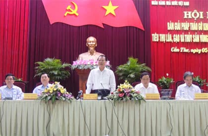 Tìm giải pháp tháo gỡ khó khăn trong sản xuất, tiêu thụ lúa gạo và thủy sản