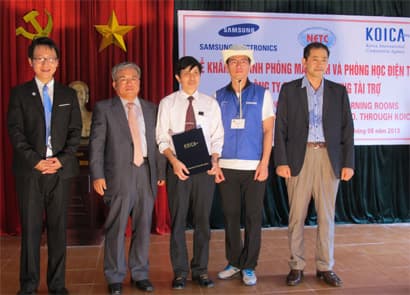 Khánh thành Trung tâm E-learning do KOICA-Samsung tài trợ
