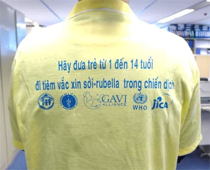 JICA hỗ trợ tuyên truyền cho chiến dịch tiêm vắc xin sởi - rubella