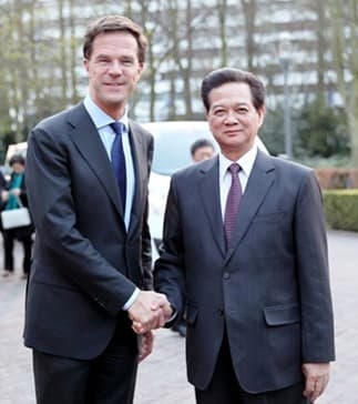 Thủ tướng Nguyễn Tấn Dũng hội đàm với Thủ tướng Hà Lan Mark Rutte