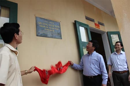Tài trợ xây dựng phòng học tại tỉnh Hà Giang