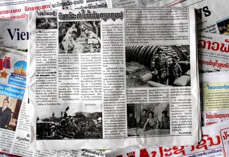 Truyền thông Lào đưa tin đậm nét Chiến thắng Điện Biên Phủ
