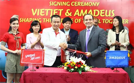 VietJet gia nhập hệ thống phân phối toàn cầu Amadeus
