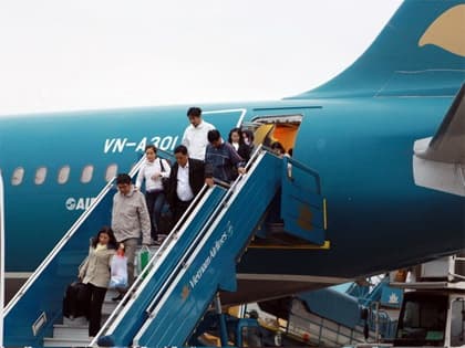 Vietnam Airlines đưa người lao động tại Libya về nước