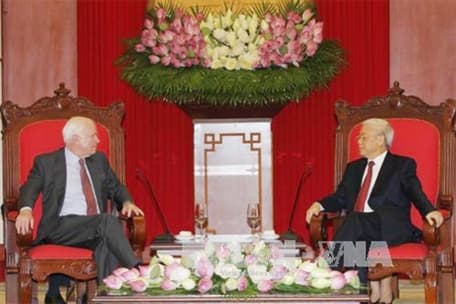 Lãnh đạo nước ta tiếp đoàn Thượng nghị sĩ Hoa Kỳ