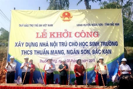 Khởi công xây dựng nhà nội trú cho học sinh tại Bắc Kạn