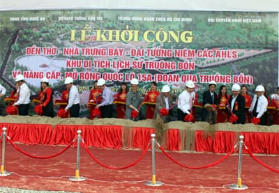 Khởi công nâng cấp, mở rộng Quốc lộ 15A và xây dựng Khu di tích lịch sử Truông Bồn