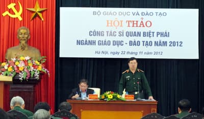 Chuẩn hóa đội ngũ sĩ quan biệt phái ngành GD và ĐT