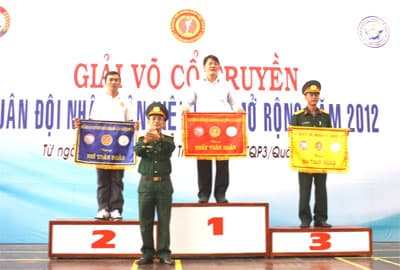 Bế mạc giải Võ cổ truyền Quân đội mở rộng năm 2012