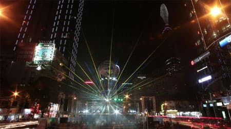 Đón năm mới 2013 với ánh sáng và nhạc nước