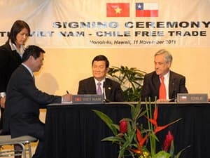 Cột mốc trong quan hệ thương mại Việt Nam - Chi-lê
