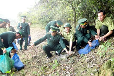 BĐBP Hà Tĩnh phối hợp thả 100kg động vật hoang dã về rừng