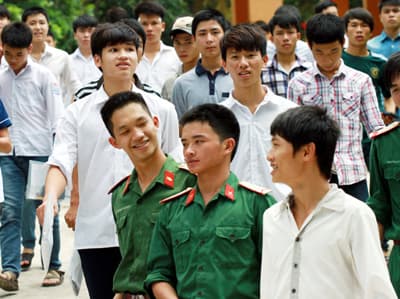 Điểm chuẩn tuyển sinh quân sự năm 2013