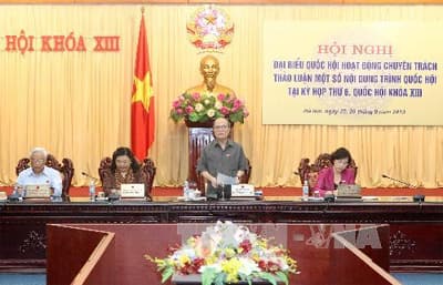 Thảo luận về Dự thảo sửa đổi Hiến pháp 1992 và Dự thảo Luật Đất đai