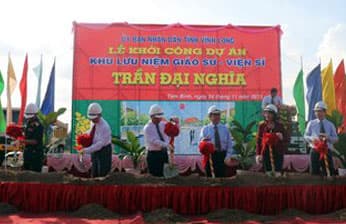 Chủ tịch nước Trương Tấn Sang kiểm tra công trình Khu lưu niệm Giáo sư, Viện sĩ Trần Đại Nghĩa