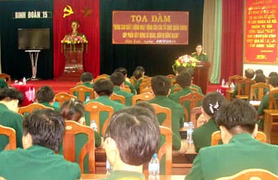 Binh đoàn 15: Nâng cao chất lượng các tổ chức quần chúng