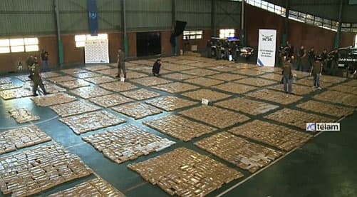 Argentina tịch thu lượng cần sa kỷ lục