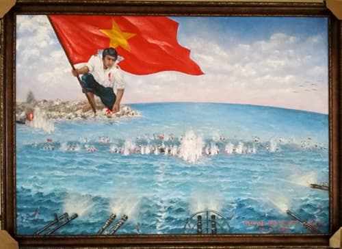 Bức tranh “Gạc Ma-Vòng Tròn Bất Tử” được trả giá 200 triệu đồng