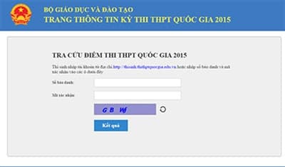 Mời thí sinh tra cứu điểm thi tại báo QĐND Điện tử