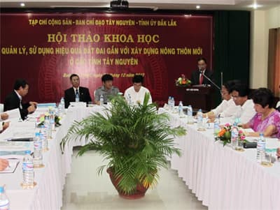 Tây Nguyên: Hội thảo về sử dụng quỹ đất một cách hiệu quả