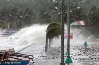 24 giờ tới, tâm của siêu bão Haiyan vào vùng biển Huế-Bình Định