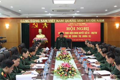 Sơ kết thực hiện nghị quyết số 51-NQ/TW của Bộ Chính trị (Khóa IX)