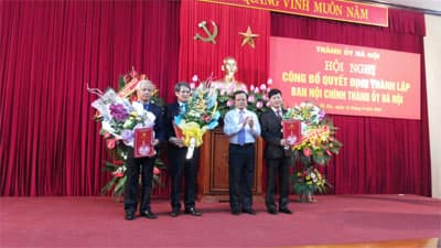 Ra mắt Ban Nội chính Thành ủy Hà Nội