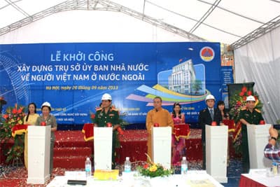 Khởi công xây dựng Trụ sở Ủy ban Nhà nước về người Việt Nam ở nước ngoài
