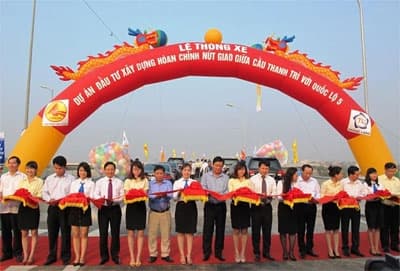Thông xe dự án hoàn chỉnh nút giao cầu Thanh Trì với Quốc lộ 5