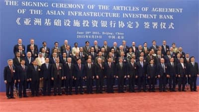 Các nước thành viên ký kết thỏa thuận thành lập AIIB