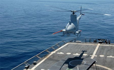 Mỹ tạm đình chỉ các chuyến bay của UAV Fire Scout
