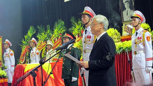 Điếu văn truy điệu Đại tướng Võ Nguyên Giáp