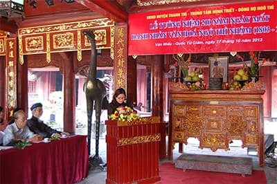 Tưởng niệm 210 năm mất danh nhân Ngô Thì Nhậm