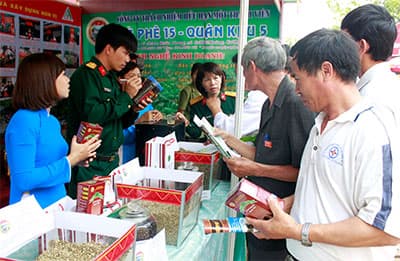 Khẳng định thương hiệu và chất lượng cà phê của người lính
