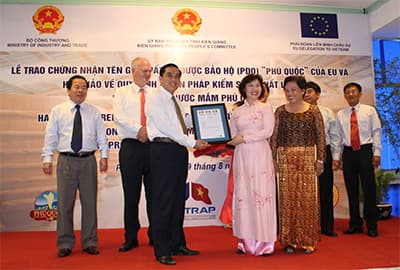 Nước mắm Phú quốc nhận tên gọi xuất xứ được bảo hộ (PDO) của EU