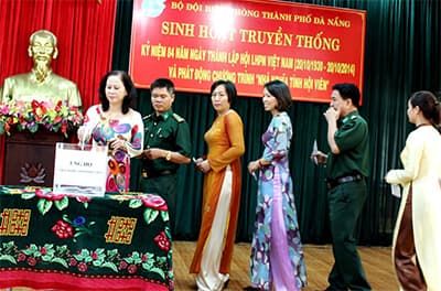 Hội Liên hiệp phụ nữ Bộ đội Biên phòng Đà Nẵng phát động chương trình “Nhà nghĩa tình hội viên”