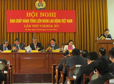 Khai mạc Hội nghị Ban Chấp hành Tổng Liên đoàn Lao động Việt Nam lần thứ 5