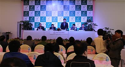 Họp báo về giải quần vợt Davis Cup