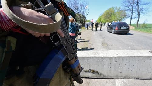 Vệ binh quốc gia Ukraine đột kích gần Slavyansk