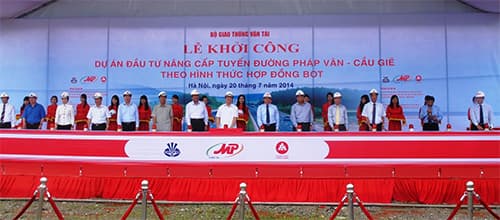 Khởi công dự án nâng cấp đường Pháp Vân - Cầu Giẽ
