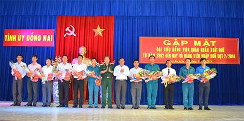 Đồng Nai: Gặp mặt đảng viên xuất ngũ và nhập ngũ
