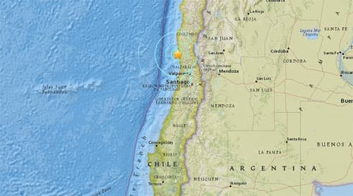 USGS: Động đất 6,6 độ ríchte ở ngoài khơi Chile