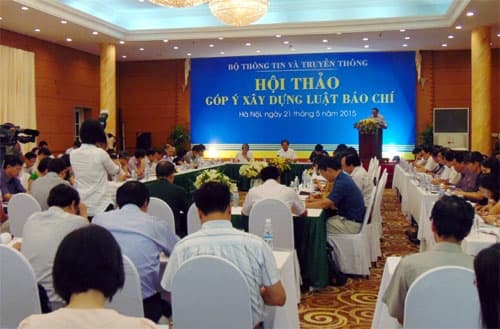 Hội thảo góp ý xây dựng dự thảo Luật Báo chí (sửa đổi)