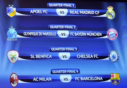 AC Milan tái ngộ Barca tại tứ kết Champions League